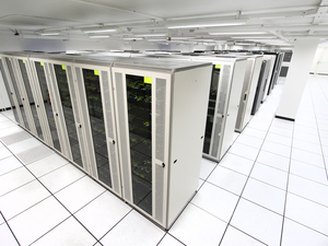 server room with white servers 147706389